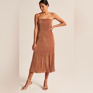 Abercrombie & Fitch Strapless Brown Dress